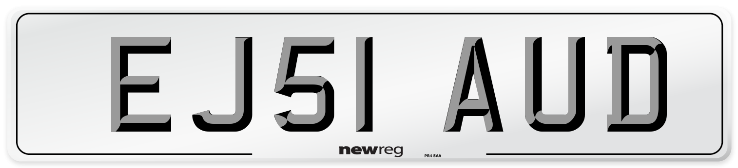 EJ51 AUD Number Plate from New Reg